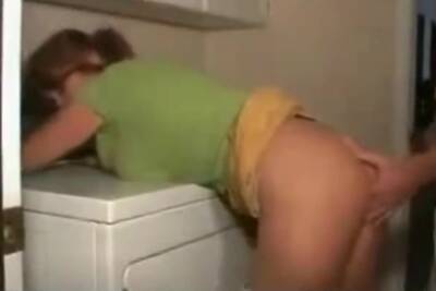 Fucking Step Mom While She's Bent Over Doing Laundry - sunporno.com