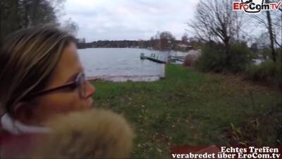 German Amateur Sexdate In Public Pov With Glasses Milf - hclips.com - Germany