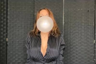 Big tit redhead milf solo dildo action - drtuber.com