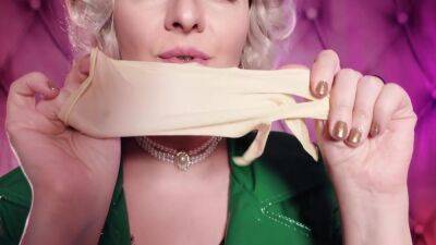 Arya Grander - Asmr: Latex Medical Gloves And Green Pvc Coat - Sexy Pin Up Milf Glaminatrix Free Vid - Arya Grander - upornia.com - Sweden