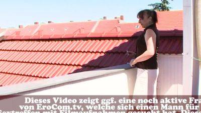 German chubby mature Milf try Public Sex on Roof - drtuber.com - Germany