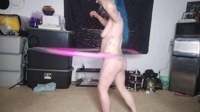 Blue Hair Nude Hula Hooping Milf - hclips.com