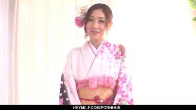 Japanese MILF goes wild for his throbbing cock - more at Japanesemamas.com - sexu.com - Japan