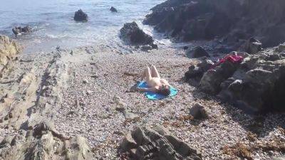 Exhibitionist Flashes His Dick For A Nudist Milf. She Sucked On The Beach - upornia.com