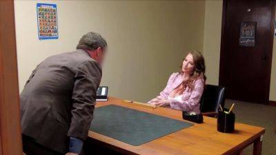 Big titty milf lawyer ends up blowing a principal - drtuber.com