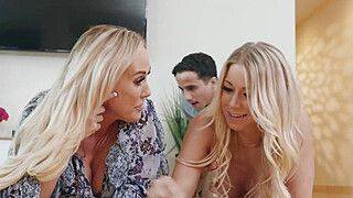 Blonde MILF sluts share teen big pecker - ah-me.com