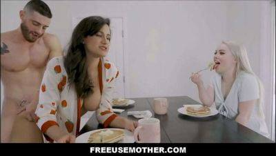 Penny Barber - Haley Spades - Hot MILF Threesome with Haley Spades and Penny Barber - Free Use Family Fun at Breakfast - xxxfiles.com