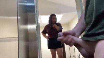 Hot MILF Neighbor Can't Resist in Elevator After Party - Hardcore Public Sex - porntry.com