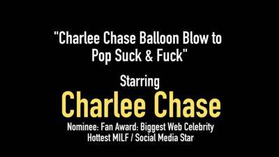 MILF Charlee Chase Sucks Rides Cock while Blowing Balloons - hotmovs.com