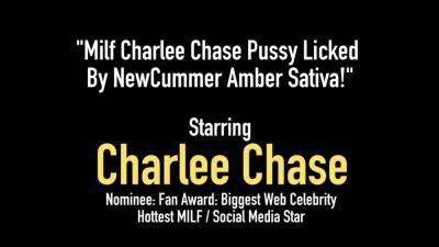 MILF Charlee Chase Pussy Licked by NewCummer Amber Sativa - hotmovs.com