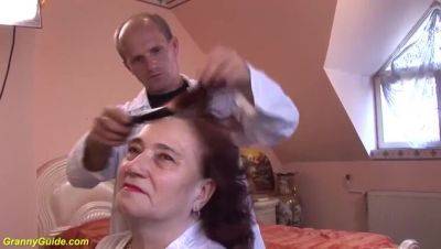 Step Mom Gets Fucked Hard by Her Hairy Redhead Hairdresser - xxxfiles.com